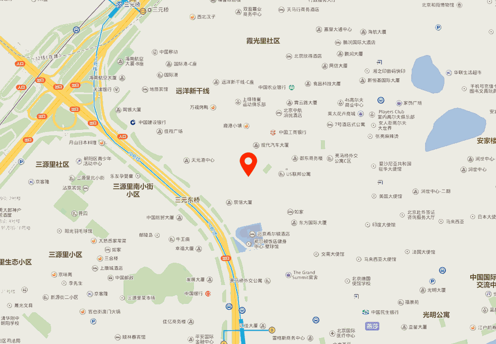 国航世纪大厦位置地图
